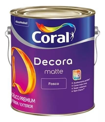 ACRILICO FOSCO BRANCO DECORA MATTE CORAL - 3,6L