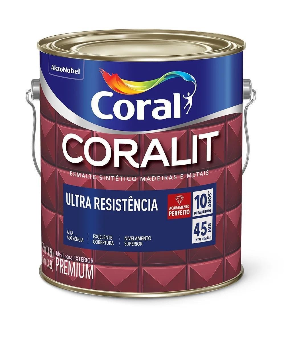 ESMALTE FOSCO BRANCO CORALIT - 3,6L CORAL