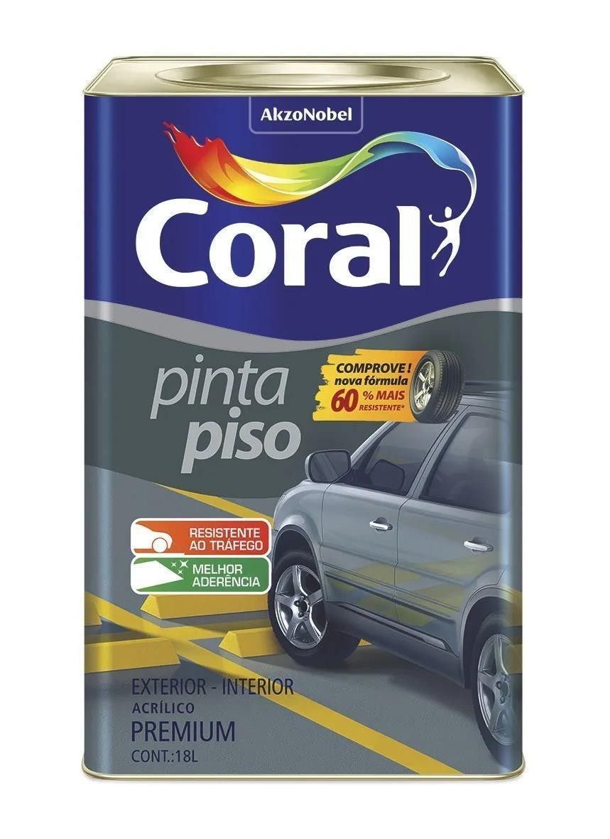 ACRILICO PISO AMARELO DEMARCAÇAO CORAL - 18L