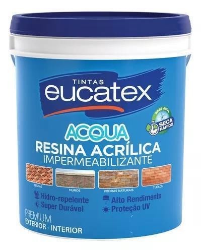 RESINA BRILHANTE BASE D AGUA EUCATEX - 18L