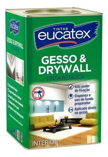 GESSO & DRYWALL BRANCO 18L EUCATEX - LATA