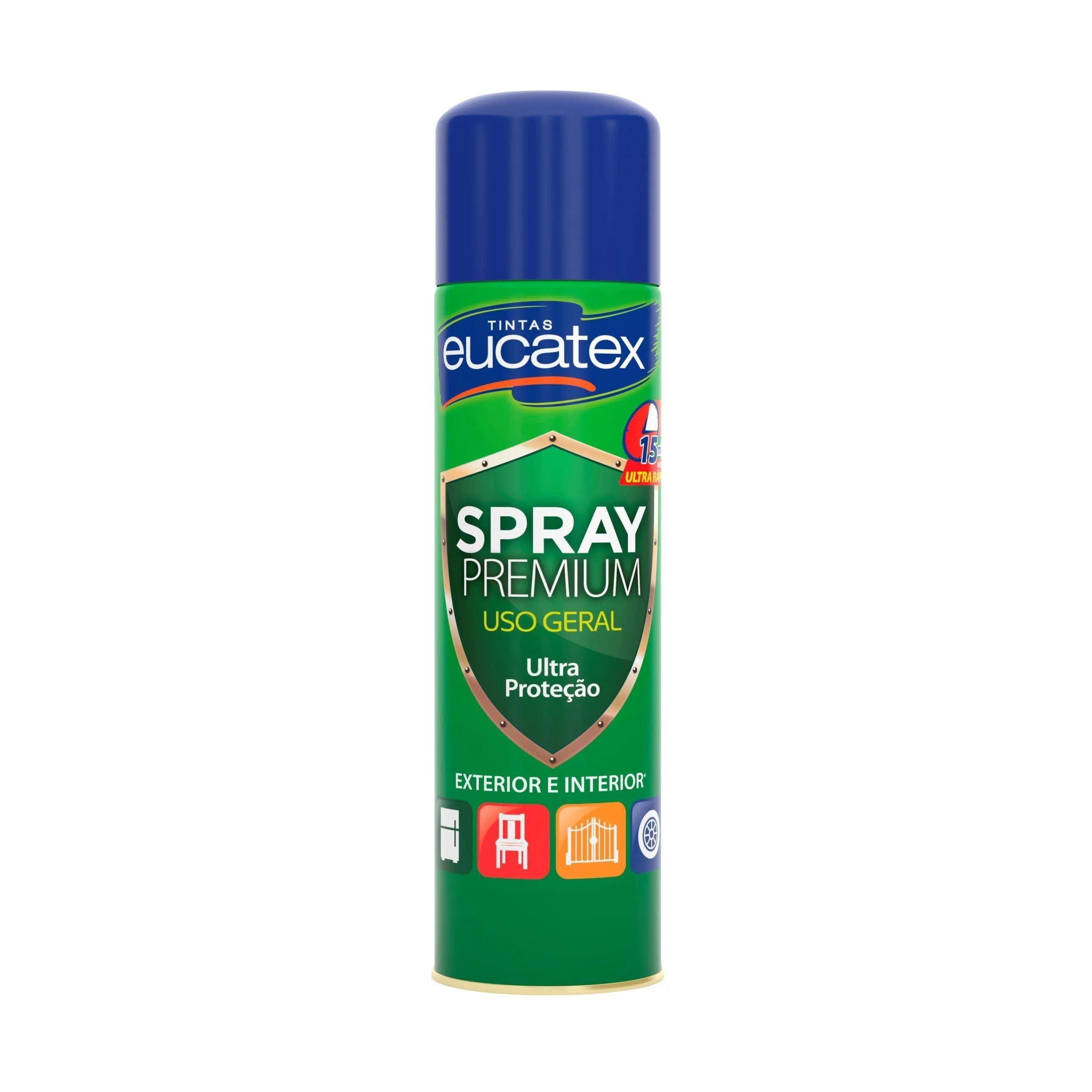 SPRAY USO GERAL AZUL CLARO (MEDIO) BRILHANTE EUCATEX - 400ML