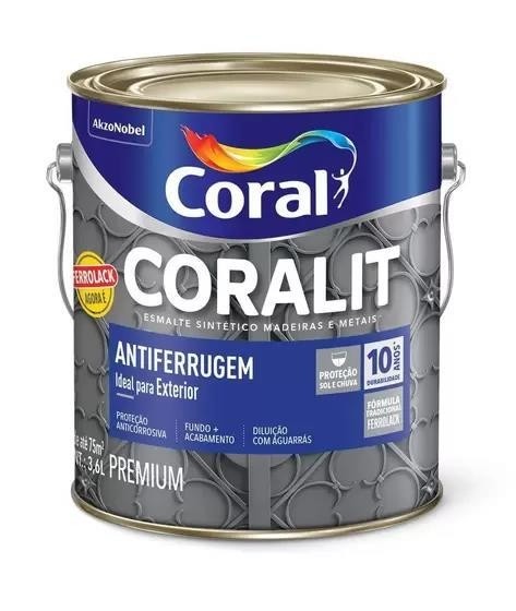 ESMALTE FERROLACK CINZA CORAL - 3,6L