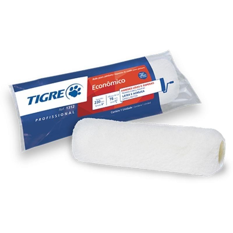 ROLO DE LÃ 1312 23CM SEM CABO TIGRE - PC