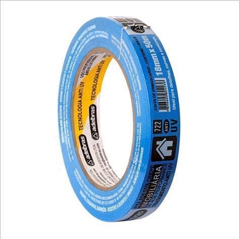 FITA CREPE 18X50 AZUL ADELBRAS - RL