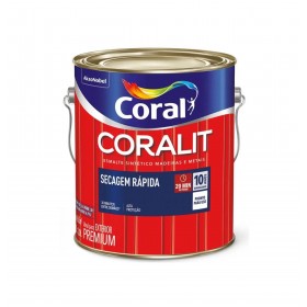 ESMALTE SECAGEM RAPIDA BRILHANTE AZUL DEL REY CORALIT - 3L