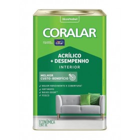 ACRILICO FOSCO BRANCO CORALAR - 18L