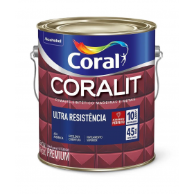 ESMALTE BRILHANTE BRANCO CORALIT - 3,6L CORAL