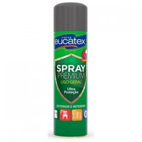 SPRAY USO GERAL GRAFITE BRILHANTE EUCATEX - 400ML
