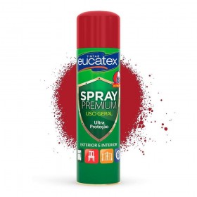SPRAY USO GERAL VERMELHO BRILHANTE EUCATEX - 400ML