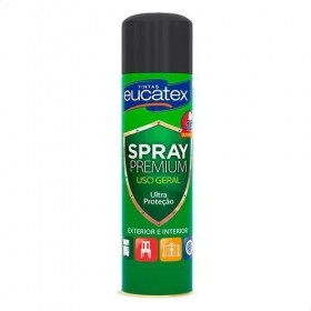 SPRAY USO GERAL PRETO FOSCO EUCATEX - 400ML